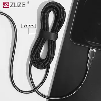 ZUZG 120 W 6A TypeC към Type C C USB Цинк Сплав Мазна Найлон Плитка OD4.0 1,2 м C за C Кабел за Samsung, Huawei, Xiaomi бързо зарядно устройство 3