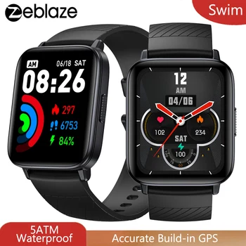Zeblaze Swim GPS 5ATM Водоустойчив Смарт часовник за плуване в басейн и открити води с подкрепата на определяне на вида на удар, сърдечна честота, на кислород в кръвта