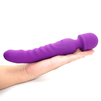 Нагревающая Мощна Магическа Пръчка Вибратор Орален USB Зареждане Вибратори за Клитора за Жени Масажор Секс-играчки за възрастни, за Жени Мастурбатор 4