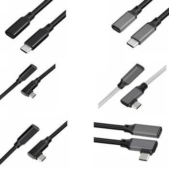 10 gbps Gen2 Type-C USB 3,1 от мъжете към USB-C Женски удължителен кабел за Данни 100 W кабел Удължител за Кабел Обратими дизайн 0,2 м-3 м