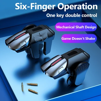 G21 Мобилни Игри Спусъка, за Телефон PUBG Гейм Контролер Геймпад Джойстик Атака Стрелба с Бутон от Сплав L1 R1 за iPhone и Android