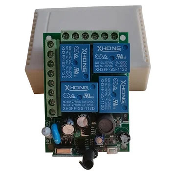 Сектор AC110V 220V 4CH RF Безжично Дистанционно Управление Превключвател Радио С 20 M-2000 M Remote Дистанционно управление 4