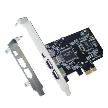 Такса PCI-E PCI Express FireWire, а контролер IEEE 1394 кабел Firewire, за споделяне на видео, аудио и т.н
