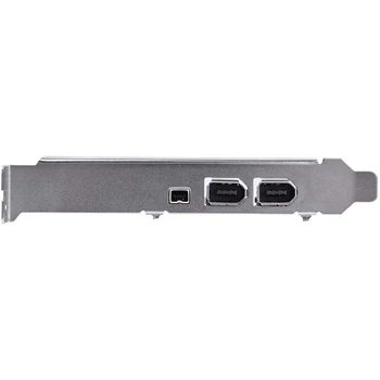 Такса PCI-E PCI Express FireWire, а контролер IEEE 1394 кабел Firewire, за споделяне на видео, аудио и т.н 4