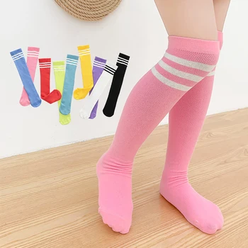 Бебешки дълги чорапи-тръба, летни тънки дишащи мрежести чорапи срещу комари, летни памучни чорапи над коляното, цветни чорапи за момичета 4