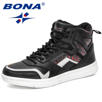 BONA/ Новост 2021 г.; Дизайнерски обувки за сноуборд с високо берцем; Мъжки Маратонки; Градинска Спортни Обувки; Пешеходната обувки Mansculino; Chaussure Homme