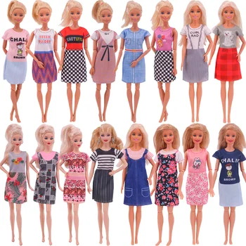 Облекло За Кукли Барби, Рокля, Пола, Модни и Ежедневни Дрехи За Барби Кукли, Аксесоари, Играчки, 