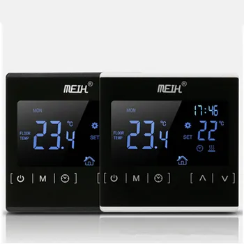 Терморегулятор LCD Сензорен Дисплей Термостат За Системи за Електрическо Отопление на Пода, Регулатор на Стайна Температура 0