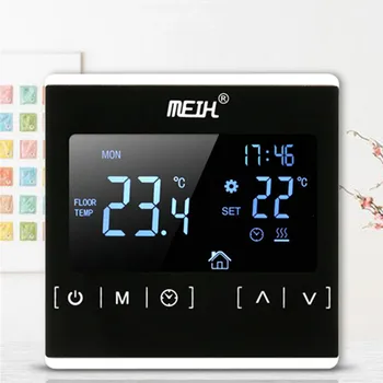 Терморегулятор LCD Сензорен Дисплей Термостат За Системи за Електрическо Отопление на Пода, Регулатор на Стайна Температура 1