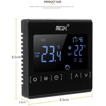Терморегулятор LCD Сензорен Дисплей Термостат За Системи за Електрическо Отопление на Пода, Регулатор на Стайна Температура 3