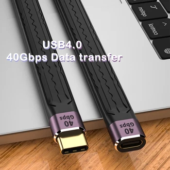 USB 4.0 Gen3 40 Gbit/с Thunderbolt Кабел 3 SSD за синхронизация на данни PD 100 W 5A Бързо зареждане от USB Type C C до 8К @ 60 Hz USB-C за MacBook Pro 1