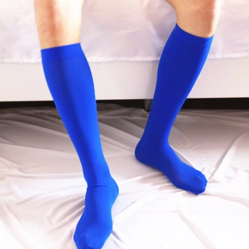 Мъжки Секси Чорапи-Тънки Чорапи, рокли, Чорапи, Меки Еластични Чорапи До Коляното, Невидими Безшевни Дишащи Прозрачни Чорапи-Тръба 2