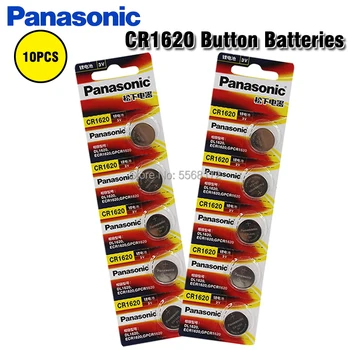 10 бр./лот PANASONIC Оригинален CR1620 Бутон на Батерията 3 В Литиева Батерия CR1620 за Часа Играчки Компютърен Калкулатор за Управление на