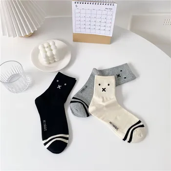 Сладък корейски чорапи Miffys Kawaii, Нови есенно-зимни детски чорапи в ивица с красиви герои от анимационни филми, ежедневни памучни чорапи 0