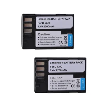 Батерия Powertrust за фотоапарат Pentax D-LI90 и Pentax 645D 645Z K-01, K-1, K-1, II, К-3, К-3 III, K-5, K-5 II и K-5 IIs, K-7