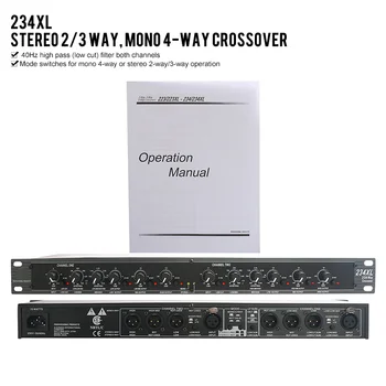 DBX 234XL 234 про Аудио периферни устройства Стерео 2/3-лентов, Моно 4-лентов Електронен кросоувър