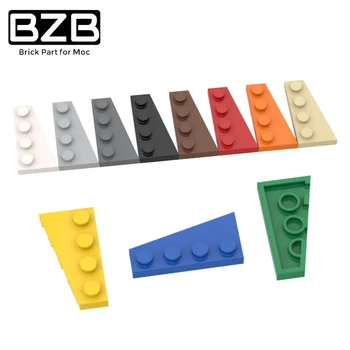 Клиновая дъска BZB MOC 41769 2x4 (дясно) Високотехнологичен Творчески Градивен елемент на Модел Детски Играчки САМ Тухлени Детайли, най-Добрите Подаръци