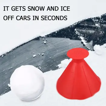 Зимна Auto Magic Прозореца На Колата На Предното Стъкло На Колата Стъргалка За Лед Във Формата На Фуния, За Премахване На Сняг Антиобледенитель Конус 2022 Нов Стъргало За Автомобилни Стъкла 1