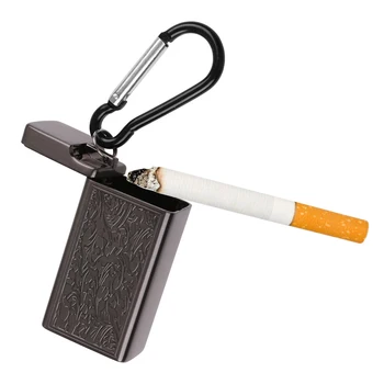 Преносим Пепелник Ключодържатели За Цигари Открит Джобен Пепелник За Пушачи Текстурирани За Катерене Обтегач Пепелник