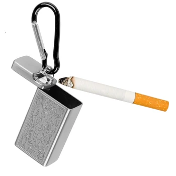 Преносим Пепелник Ключодържатели За Цигари Открит Джобен Пепелник За Пушачи Текстурирани За Катерене Обтегач Пепелник 1