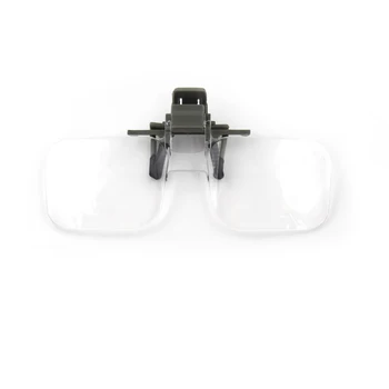 Handfree Лупа Сгъваем Клип На Прозрачна Увеличителни Очила HD Обектив Точни Очила Оценка на Бижута Инструмент За Ремонт Часа 2