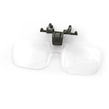 Handfree Лупа Сгъваем Клип На Прозрачна Увеличителни Очила HD Обектив Точни Очила Оценка на Бижута Инструмент За Ремонт Часа 3
