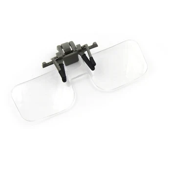 Handfree Лупа Сгъваем Клип На Прозрачна Увеличителни Очила HD Обектив Точни Очила Оценка на Бижута Инструмент За Ремонт Часа 4