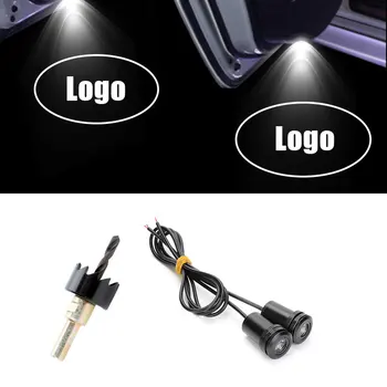 2 Бр. Универсален Led Авто Врата Илюзорен Лампа За Mitsubishi Logo Лазерен Проектор Добре Дошли Лампа Любезно Предоставена От Сянката На Околните Аксесоари