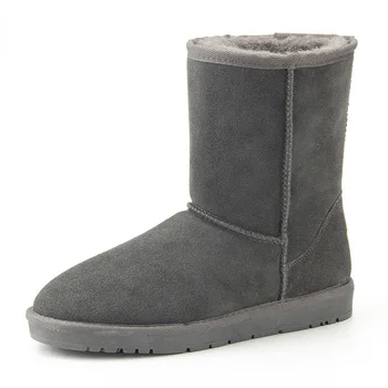2023 Австралия Класическа Мода Топло Плюшен Зимни Обувки Водоустойчив Мъжки Зимни Обувки От естествена Кожа, Работни Обувки, Мъжки Ежедневни Обувки